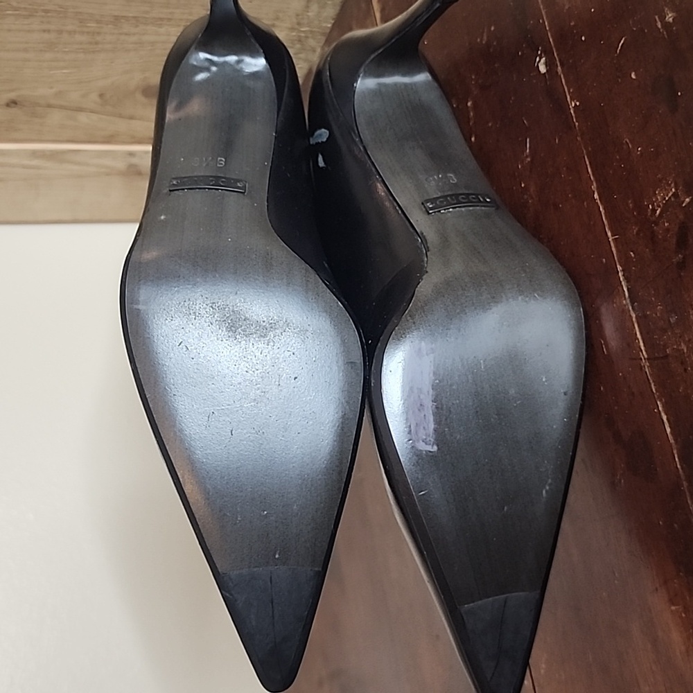 GUCCI Black Heel Boots Size 8 1/2 - Picture 8 of 11